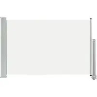 The Living Store Ausziehbare Seitenmarkise 60×300 cm Creme