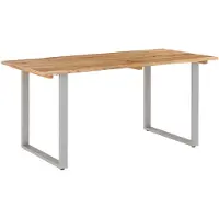 The Living Store Esstisch 154x80x76 cm Massivholz Akazie