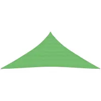 The Living Store Sonnensegel 160 g/m² Hellgrün 4x4x4 m HDPE