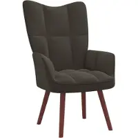 The Living Store Relaxsessel Dunkelgrau Samt