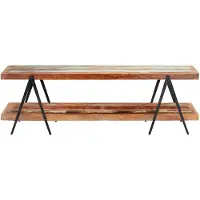 The Living Store TV-Schrank 160x40x50 cm Altholz Massiv