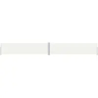 The Living Store Seitenmarkise Ausziehbar Creme 160x1200 cm