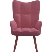 The Living Store Relaxsessel Rosa Samt