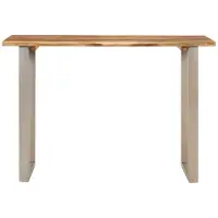 The Living Store Esstisch 110x50x76 cm Massivholz Akazie