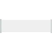 The Living Store Ausziehbare Seitenmarkise 600x160 cm Creme
