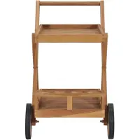 The Living Store Teewagen Massivholz Teak