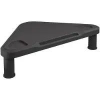 The Living Store Eck-Monitorständer Schwarz 49x28x10,5 cm