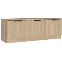The Living Store TV-Schrank Sonoma-Eiche 102x35x36,5 cm Holzwerkstoff