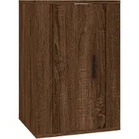 The Living Store TV-Wandschrank Braun Eichen-Optik 40x34,5x60 cm