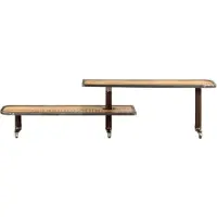 The Living Store TV-Schrank 160x30x40 cm Massivholz Mango