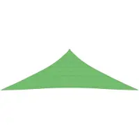The Living Store Sonnensegel 160 g/m² Hellgrün 4x4x5,8 m HDPE