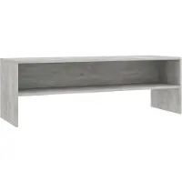 The Living Store TV-Schrank Betongrau 120x40x40 cm Holzwerkstoff