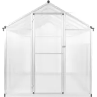 The Living Store Gewächshaus Aluminium 421x190x195 cm 15,6 m³