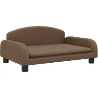 The Living Store Hundebett Braun 70x45x30 cm Stoff