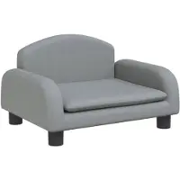 The Living Store Hundebett Hellgrau 50x40x30 cm Stoff