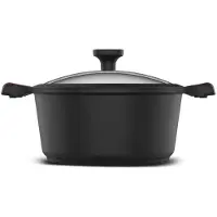Taurus Great Moments Kasserolle 20 - Kasserolle of aus Aluminiumguss. 20 cm Durchmesser. ergonomischer Griff. für alle Herdarten geeignet. Antihaftbeschichtung. spülmaschinenfest. PFOA-frei. schwarz.