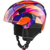 Alpina Skihelm Pizi Kinder Pink/Orange Blue Gloss-51 - 55 cm