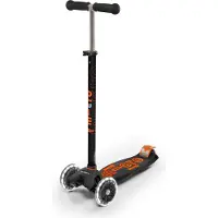 Micro Scooter | maxi deluxe LED black/orange