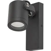 Rabalux 7929 Außenwandleuchte Elva, GU10, Aluminium, anthrazit, Industriell, IP44, 17cm