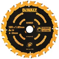 DeWalt ELITE Kreissägeblätt. 165/20 mm 24 WZ DT10624-QZ