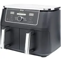 Ninja AF400EU Heißluftfritteuse, doppelt, schwarz |