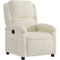 vidaXL Relaxsessel Creme Samt