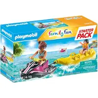 Playmobil Family Fun 70906 Starter Pack Wasserscooter mit Bananenboot