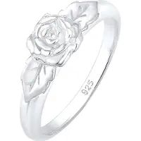 Elli Ring Bandring Rose Blume Vintage Look Trend 925 Silber Elli Silber