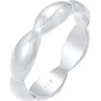 Elli Silberring "Ring Oval Unendlich Trend 925 Silber" Gr. 52, silber, Fingerringe, Damen, 52, Silber 925 (Sterlingsilber), Silberring