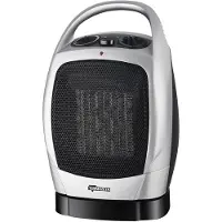 Detexpol Overige Merken Termozeta Oscillerende Keramische Ventilatorkachel 1500W Zilver/Zwart