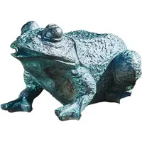 HEISSNER SOLAR Teichfigur "Frosch" mit Wasserspielpumpe
