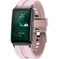 INF Smartwatch für Herren Damen, mit EKG/HRV, Herzfrequenz, Sportmodi, Puls, Blutsauerstoff, Blutdruck Rosa