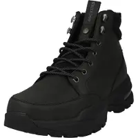 Dockers by Gerli Herren sportliche Schnürboots Schwarz Kunstleder - wasserfest Größe: 45