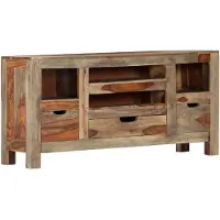vidaXL Sideboard 100x30x50 cm Massivholz Akazie