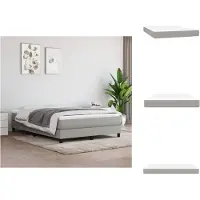 vidaXL Taschenfederkernmatratze Hellgrau 140x200x20 cm Stoff - Matratzen