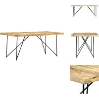 vidaXL Esstisch 180×90×76 cm Mango Massivholz - Esstische