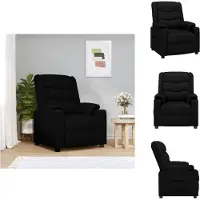 vidaXL Relaxsessel Schwarz Kunstleder - Sessel
