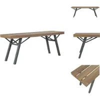 vidaXL Gartenbank 120 cm Massivholz Akazie - Gartenbänke