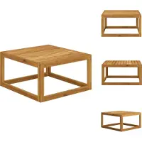 vidaXL Couchtisch 68x68x29 cm Massivholz Akazie - Gartensofaelemente