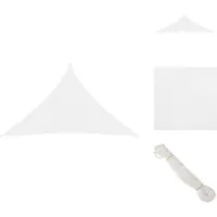 vidaXL Sonnensegel Oxford-Gewebe Dreieckig 3x3x4,24 m Weiß - Sonnenschirme & Sonnenschutze