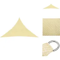 vidaXL Sonnensegel 160 g/m² Beige 2,5x2,5x3,5 m HDPE - Sonnenschirme & Sonnenschutze