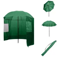 vidaXL Angelschirm Grün 240x210 cm - Sonnenschirme & Sonnenschutze