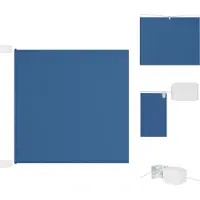 vidaXL Senkrechtmarkise Blau 180x1200 cm Oxford-Gewebe - Sonnenschirme & Sonnenschutze