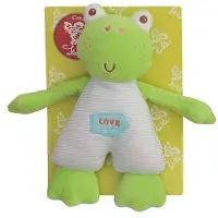 Big Buy Cooking Grünes Frosch Plüschtier 27 cm zum Spielen und Kuscheln für Kinder ab 3 Jahren