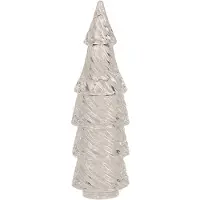 Clayre & Eef Glastopf Weihnachtsbäume Ø 7x24 cm Transparant Glas