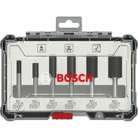 Bosch Powertools PRO 6-tlg. Nutfräser-Set, 1/4 Zoll Schaft - 2607017467
