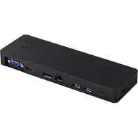 Fujitsu S26391-F1667-L100, Kabelgebunden, USB 3.2 Gen 1 (3.1 Gen 1) Type-C, 3,5 mm, 10,100,1000 Mbit/s, Schwarz,