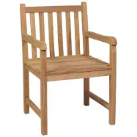 The Living Store Gartenstühle 4 Stk. Massivholz Teak