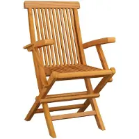 The Living Store Gartenstühle 3 Stk. Massivholz Teak