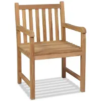 The Living Store Gartenstühle 2 Stk. Massivholz Teak